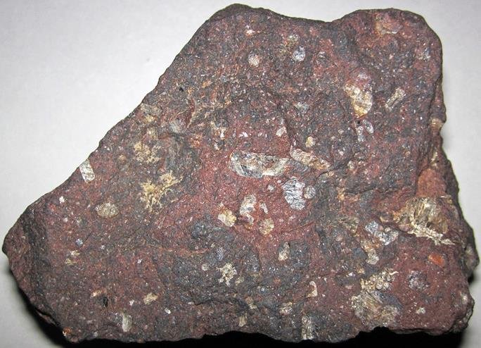 Porphyritic basalt rock