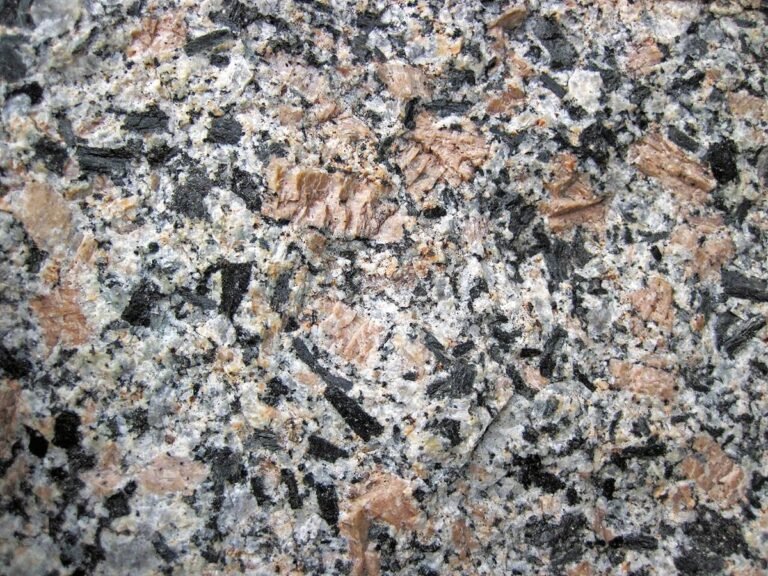 Porphyritic granite rock