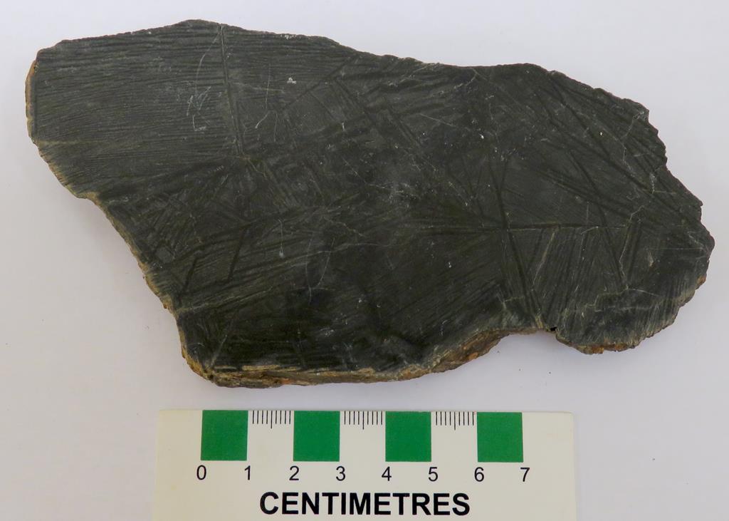 Komatiite, a fine-grained rock